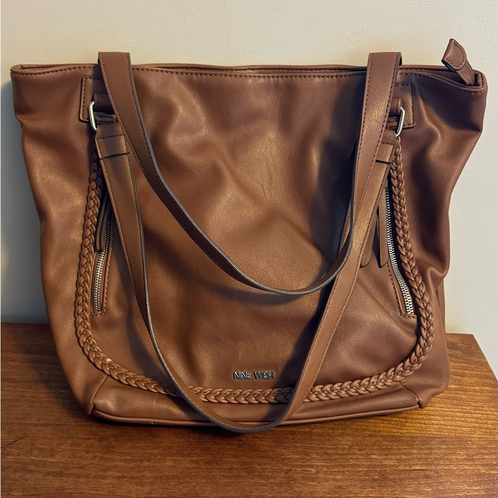 Leather Nine West Tote Bag